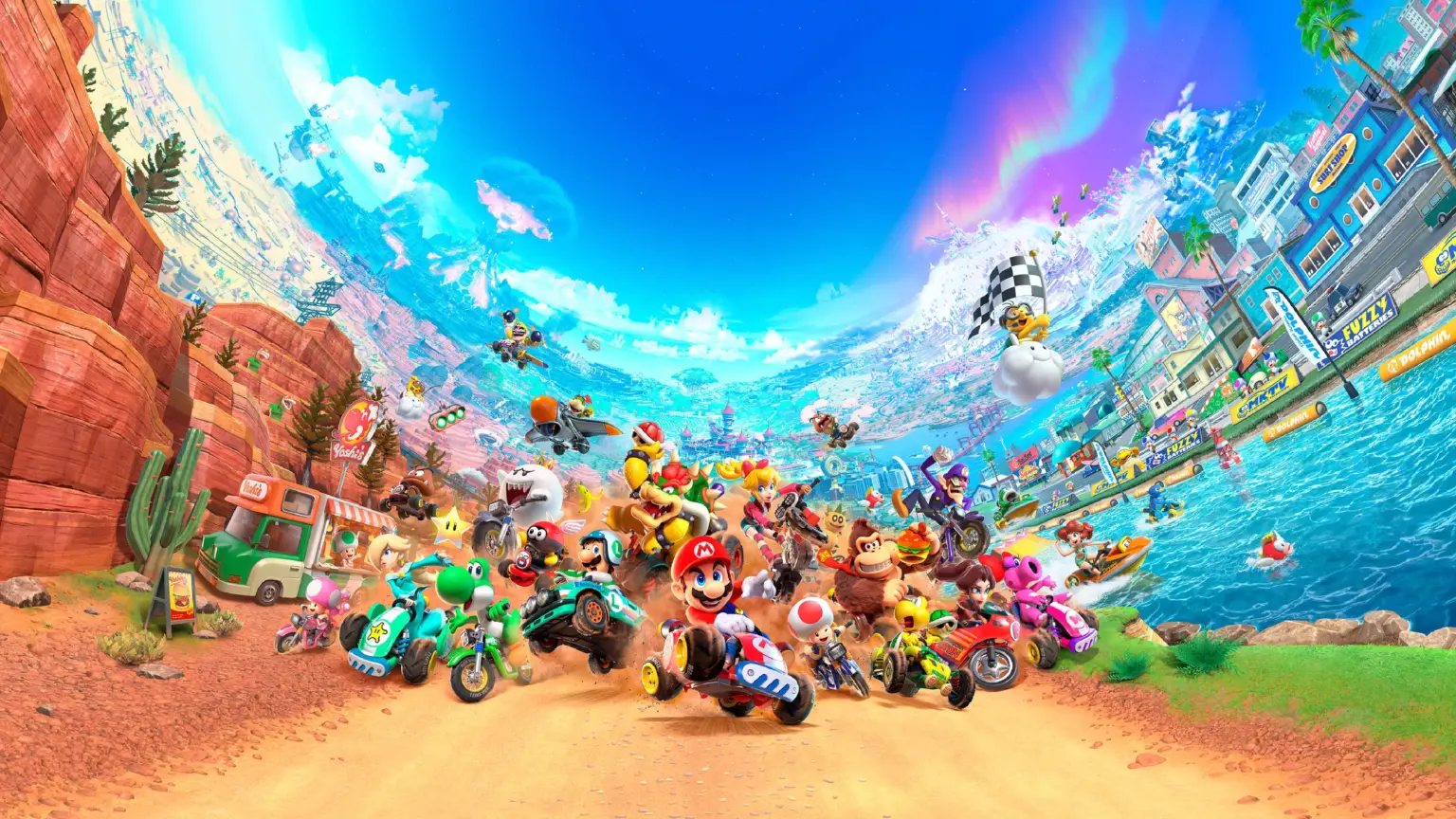 Mario Kart World Key Art