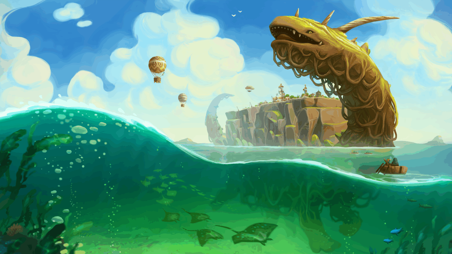 The Wandering Village Key Art