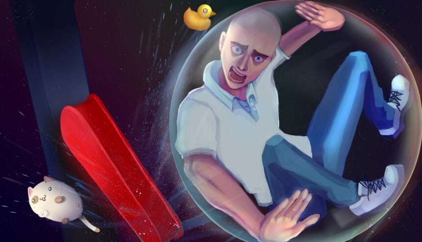 A Pinball Game That Makes You Mad Key Art